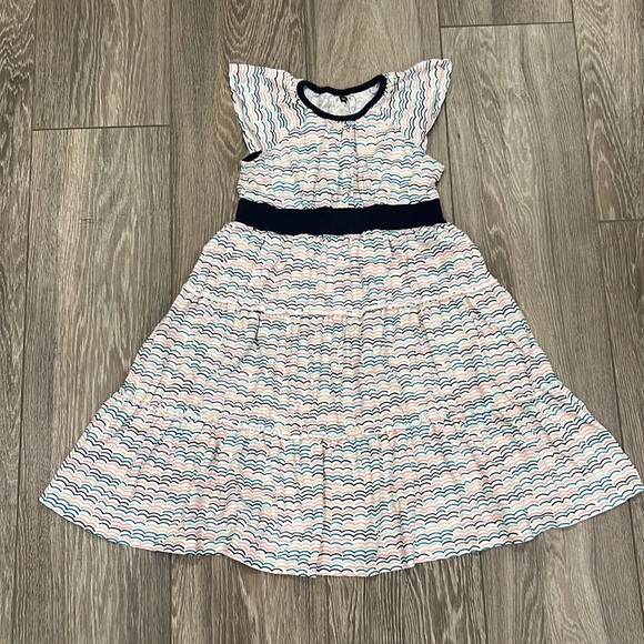 Tea Collection Flutter Sleeve Ruffle Dress - Picture 1 of 4